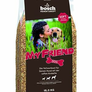 bosch My Friend Soft | Hundefutter für ausgewachsene Hunde aller Rassen | Vollwertkost mit softer Krokette | 15 kg