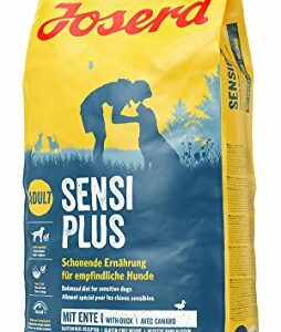 JOSERA SensiPlus, Hundefutter mit Ente für empfindliche Hunde, Super Premium Trockenfutter für ausgewachsene Hunde, 1er Pack, (1 x 15 kg)