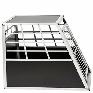 TecTake Alu Hundetransportbox -Diverse Größen- (Single Groß) – Bild 4