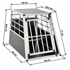 TecTake Alu Hundetransportbox -Diverse Größen- (Single Groß) – Bild 6
