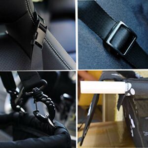 GUOYI®Wasserdicht Atmungsaktiv Haustier Auto Matte Haustier Sicherheit Auto Sitz Doppelt Schicht Verdickt Haustier Tragen Auto Tasche Reisen Haustier Auto Kissen(Braun) – Bild 2
