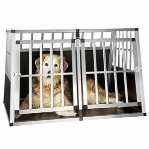TecTake Alu Hundebox tra­pez­för­mig - Diverse Modelle - (104x90,5x69cm | Nr. 402226-8) – Bild 3
