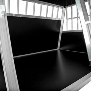 TecTake Alu Hundebox tra­pez­för­mig - Diverse Modelle - (104x90,5x69cm | Nr. 402226-8) – Bild 5