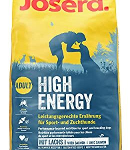 JOSERA High Energy, Hundefutter mit hohem Energiegehalt für Sporthunde, Super Premium Trockenfutter für ausgewachsene Hunde, 1er Pack (1 x 15 kg)