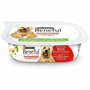 Beneful Schlemmermenü mit Rind, Kartoffeln und Erbsen, 6er Pack (6 x 200 g)