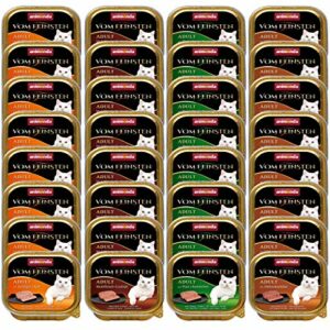 animonda Vom Feinsten Adult Katzenfutter, Nassfutter für ausgewachsene Katzen, kastrierte Katze Pute + Käse, 6 x 100 g
